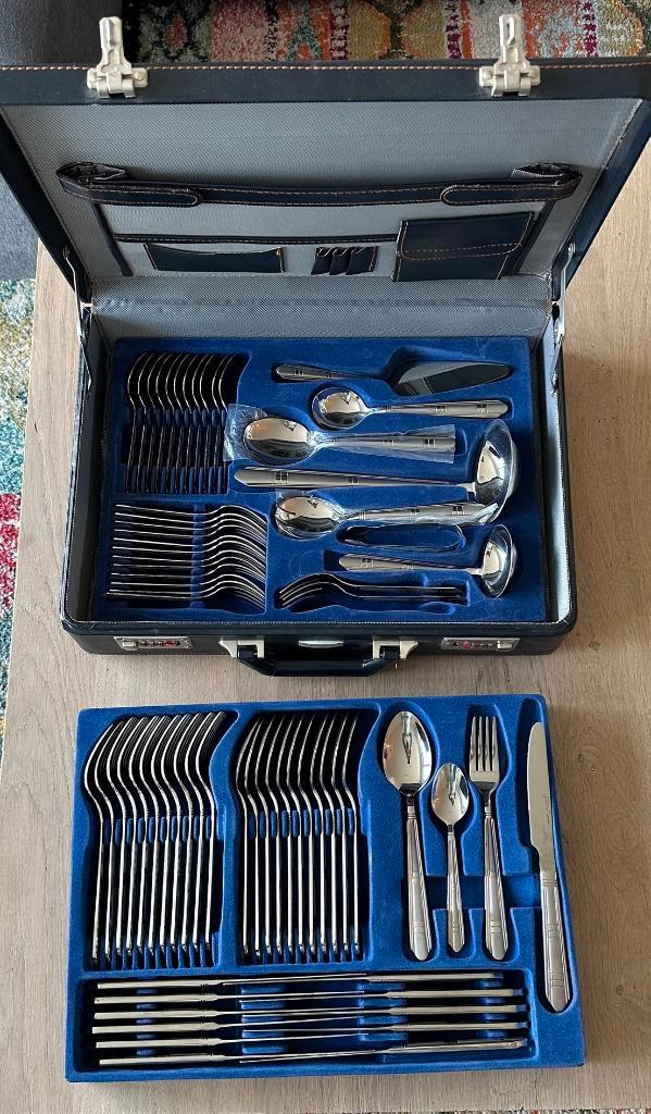 Ongebruikte luxe bestekset Fischner s.g. Exclusive, Maison & Meubles, Cuisine | Couverts, Neuf, Ensemble de couverts, Inox ou Chrome