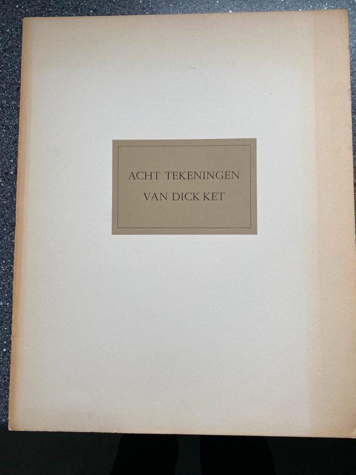 8 tekeningen van dick ket, Antiek en Kunst, Kunst | Etsen en Gravures, Ophalen