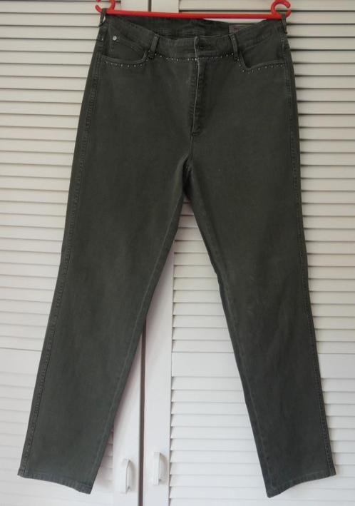 Divuit donker olijfgroene broek, Kleding | Dames, Broeken en Pantalons, Gedragen, Maat 46/48 (XL) of groter, Groen, Ophalen of Verzenden