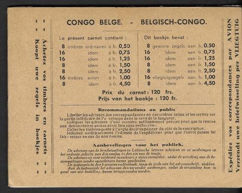 BELGISCH KONGO  BOEKJE  N  A5  ROESTVRIJKOMPLEET POSTFRIS, Postzegels en Munten, Postzegels | Europa | België, Postfris, Europa