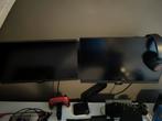 2 monitors  en arm stand, Ophalen, Zo goed als nieuw