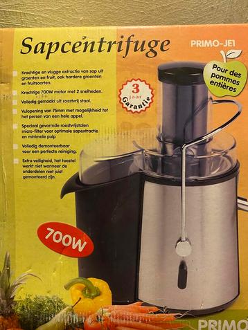DEGELIJKE SAPCENTRIFUGE  PRIMO - IN NIEUWE STAAT  beschikbaar voor biedingen