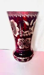 Boheems Egermann kristallen vaas, Antiek en Kunst, Ophalen of Verzenden