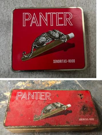 2 canettes de cigares PANTER/SENORITAS vides, Enlèvement ou Envoi