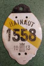 Taxe provinciale auto, Hainaut 1913, Utilisé, Enlèvement ou Envoi