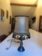 Lampe sur socle d'étain, Maison & Meubles, Enlèvement, Utilisé, Rond, 25 à 50 cm