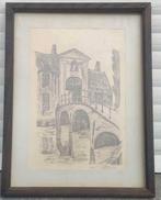 Dessin Brugge signe, Antiquités & Art, Art | Dessins & Photographie, Enlèvement ou Envoi