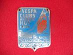 ancienne plaque club VESPA 1958 oldtimer ORIGINAL, Enlèvement ou Envoi