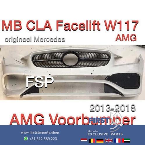 W117 CLA Facelift AMG Voorbumper + diamond gril Mercedes 45, Autos : Pièces & Accessoires, Carrosserie & Tôlerie, Pare-chocs, Mercedes-Benz