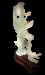 Jade Kwan Yin Antiek Beeld Boeddha Guan Yin, Antiek en Kunst, Kunst | Beelden en Houtsnijwerken, Verzenden