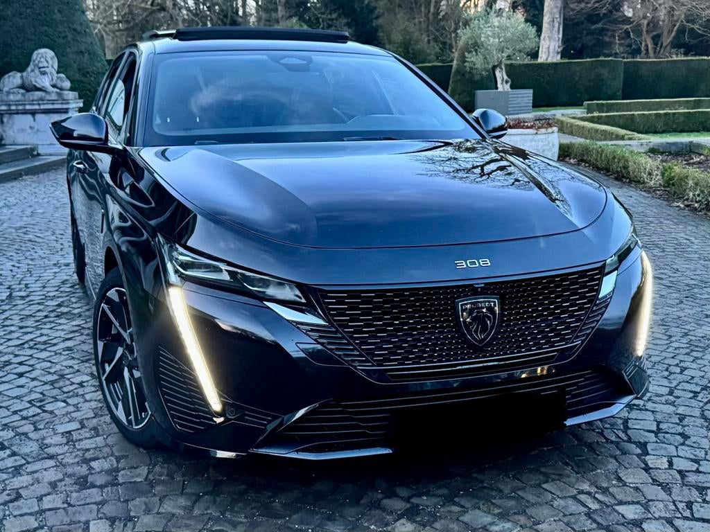 Peugeot 308 GT 1.2i Black Edition - Full / Pano - Leds -, Auto's, Peugeot, Euro 5, Zwart, 4 cilinders, Zwart