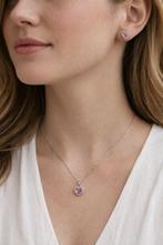 Bijoux en argent 925 : collier et boucles d’oreilles coeur, Enlèvement ou Envoi, Neuf, Argent, Argent