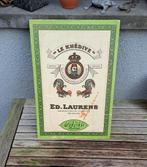 Le Khèdive  / Ed Laurens tabacreclame jaren 30, Verzamelen, Ophalen of Verzenden, Gebruikt, Reclamebord