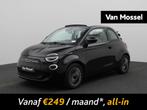 Fiat 500 C Icon 42 kWh | ECC | Navi | LMV | PDC | LED |, Stof, Cabriolet, Zwart, Lane Keeping Assist