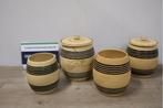 Set van 4 Vintage Voorraadpotten/Vazen van Petrus Regout&Co