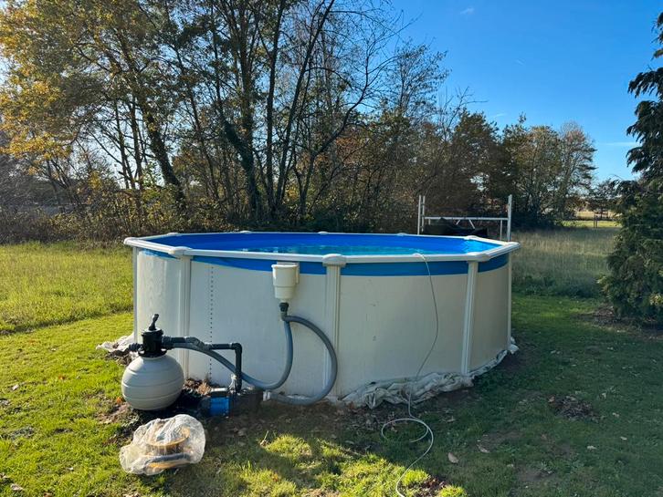 Zwembad te koop 4.6m diameter, Tuin en Terras, Zwembaden, Zo goed als nieuw, Ophalen