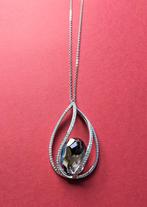 Swarovski Megan halsketting, Ophalen of Verzenden, Zo goed als nieuw, Zilver, Met edelsteen