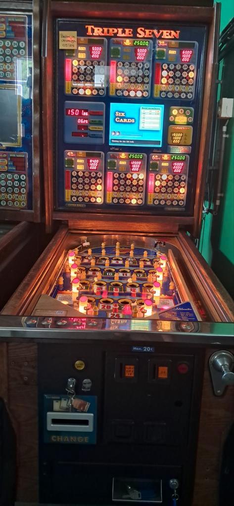 Bingo TRIPLE SEVEN, Verzamelen, Automaten | Gokkasten en Fruitautomaten, Zo goed als nieuw, Ophalen