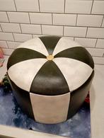 retro poef, Enlèvement ou Envoi, Rond, Comme neuf, 50 à 75 cm