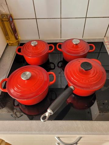 Set de casseroles Le Creuset + 1 casserole, Enlèvement, Utilisé