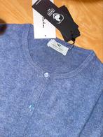 Nieuw golfje jeansblauw in 100% merinowol, Ophalen of Verzenden, Maat 42/44 (L), Blauw