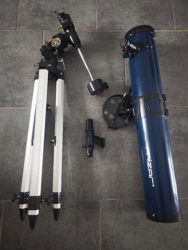 Télescope Astronomique MIZAR 114/900, Audio, Tv en Foto, Optische apparatuur | Telescopen, Zo goed als nieuw, Lenzentelescoop (refractor)