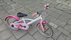 Vélo fille blanc rose docto girl 500 Btwin 16 pouces 4-6 ans, Utilisé, B-Twin, 16 à 20 pouces