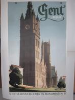 Origineel Affiche Herman Verbaere Gent Stad van Bloemen 1949, Verzamelen, Verzenden, A1 t/m A3, Reclame, Rechthoekig Staand