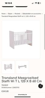 Meegroeibed Transland Steffi wit met Aerosleep matras, Ophalen, Nieuw, Ledikant