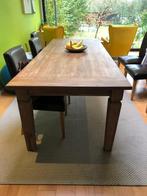 Tafel massief hout, Huis en Inrichting, Tafels | Eettafels, Ophalen, Gebruikt, 100 tot 150 cm, Eikenhout