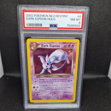 Dark Espeon Holo Neo Destiny PSA 8 beschikbaar voor biedingen