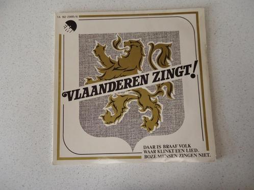Dubbel LP "Vlaanderen Zingt", Cd's en Dvd's, Vinyl | Nederlandstalig, Zo goed als nieuw, Levenslied of Smartlap, 12 inch, Ophalen of Verzenden