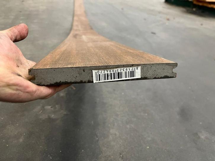 Vlonderplank massief Teak 2.3 x 21 x 500cm, Tuin en Terras, Terrasdelen en Vlonders, Zo goed als nieuw, Composiet, Ophalen