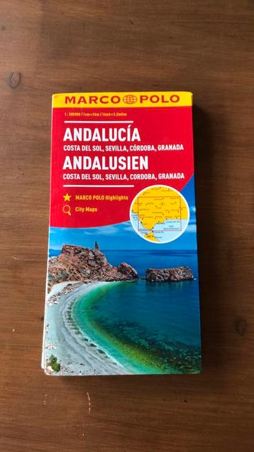 Kaart Andalusië Marco Polo beschikbaar voor biedingen