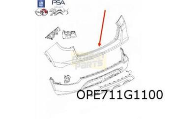 Opel Mokka X (9/16-9/19) achterbumper (te spuiten) Origineel