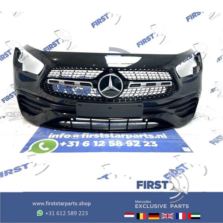 W247 H247 GLA AMG LINE VOORBUMPER ZWART WIT GRIJS COMPLEET +, Auto-onderdelen, Carrosserie, Bumper, Mercedes-Benz, Voor, Gebruikt