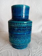 Vase céramique Bitossi/Aldo Londi "Rimini blue" 60s 16.50cm, Antiquités & Art, Antiquités | Céramique & Poterie, Enlèvement ou Envoi