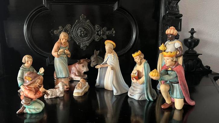 Hummel porceleinen kerstgroep model 214 jozef 19 cm hoog, Antiek en Kunst, Antiek | Porselein, Ophalen of Verzenden