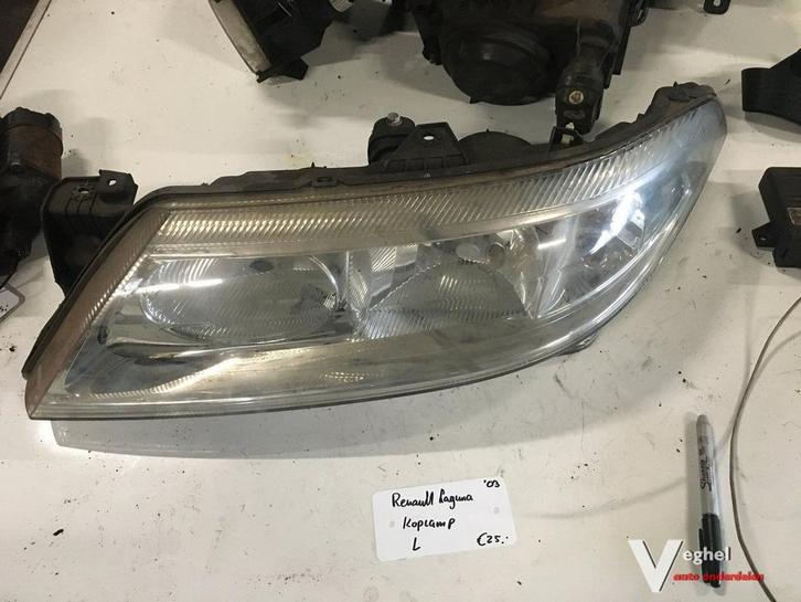 Renault Laguna 2003 Koplamp Links, Auto-onderdelen, Verlichting, Gebruikt, Ophalen of Verzenden
