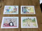 Kuifje,Tintin 4 originele Lithografie moulinsart 1998, Verzamelen, Ophalen of Verzenden, Kuifje