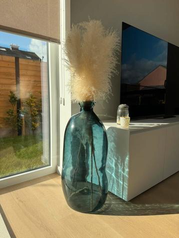 Donkerblauwe vaas 75cm beschikbaar voor biedingen