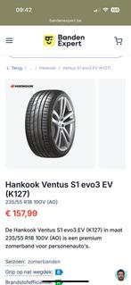 18 inch Zomerbanden (4) 235/55R18 Hancook S1 EVO3 - (2000km), Enlèvement, Pneus été, Pneu(s)