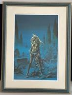 Lithographie magnifiquement encadrée Duifje Vleugelslag, Enlèvement, Autres personnages, Comme neuf, Image, Affiche ou Autocollant