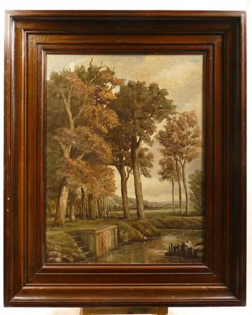 Schilderij Landschap, Fons Bal, Antiek en Kunst, Ophalen of Verzenden