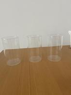 Set van 3 minimalistische glazen vazen, Ophalen, Wit, Nieuw, Glas