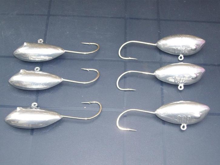 250 en 300 gram's ovalen loodkoppen 8/0, 9/0, 10/0, 11/0, Watersport en Boten, Hengelsport | Zeevissen, Nieuw, Dobber of Lood