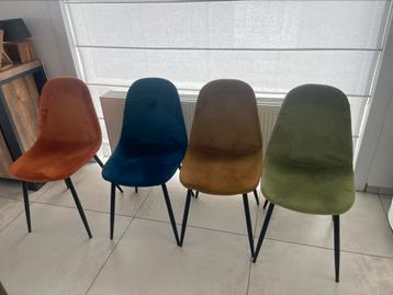Chaises colorée, Enlèvement, Utilisé, Autres couleurs, Quatre