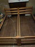 2 houten bedden, Huis en Inrichting, Slaapkamer | Bedden, Ophalen, Gebruikt