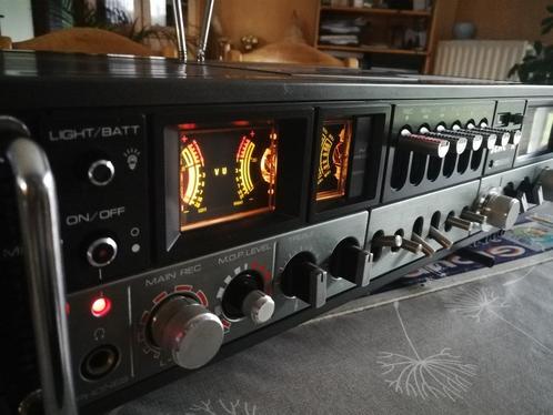 Stereo Sencor S-5000 Mobile Hifi Stereo system uit 1978, TV, Hi-fi & Vidéo, Chaîne Hi-fi, Utilisé, Deck cassettes ou Lecteur-enregistreur de cassettes