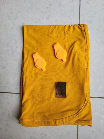 Cloby zonnedeken schaduwdoek geel met magneetclips beschikbaar voor biedingen
